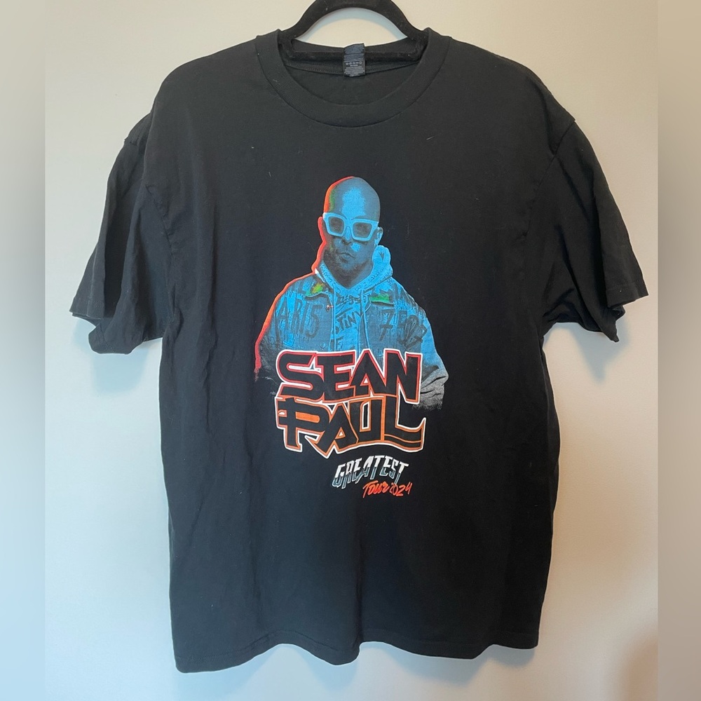 Official Sean Paul 2024 Tour Merch Black Graphic T-Shirt - XL - Picture 1 of 3